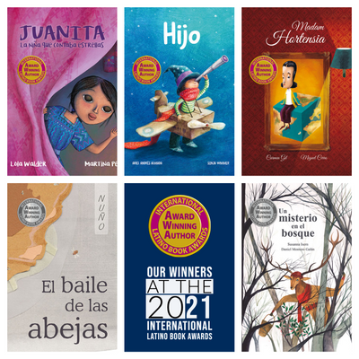Three Gold and Two Silver Medals at the 2021 International Latino Book Awards